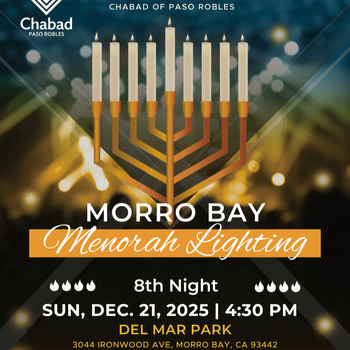 Morro Bay Menorah Lighting